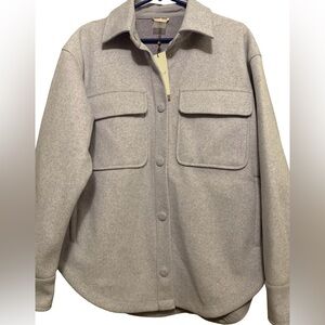 Calia Light Lavender Patch Pocket Shacket Size Medium NWT